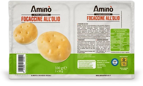 AMINO' FOCACCINE OLIO 100 G - farmavitality.it