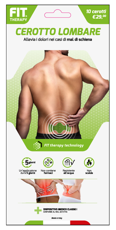 FIT THERAPY CEROTTO LOMBARE 10 PEZZI - farmavitality.it