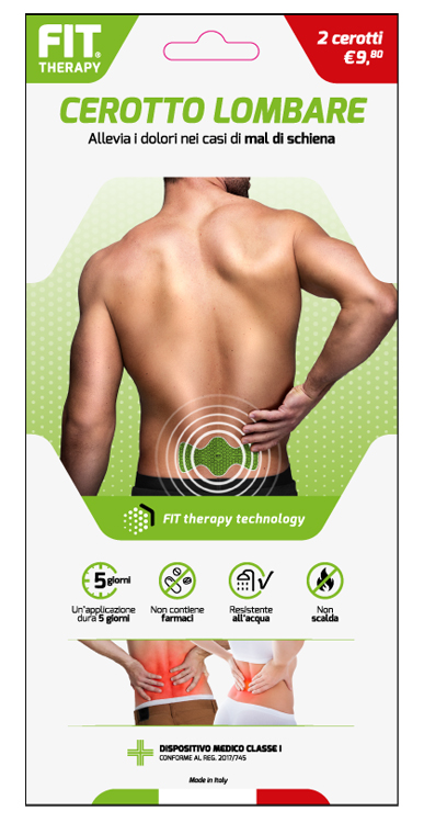 FIT THERAPY CEROTTO LOMBARE 2 PEZZI - farmavitality.it