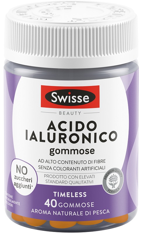 SWISSE ACIDO IALURONICO 40 GOMMOSE - farmavitality.it