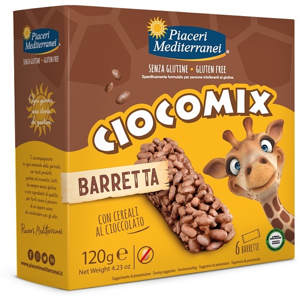 PIACERI MEDITERRANEI CIOCOMIX BARRETTA 6 PEZZI DA 20 G - farmavitality.it