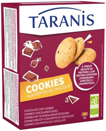 TARANIS COOKIES CON PEPITE AL CIOCCOLATO 5 MONOPORZIONI DA 32 G - farmavitality.it