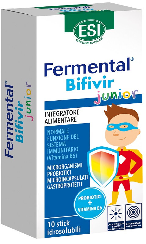 ESI FERMENTAL BIFIVIR JUNIOR 10 STICK IDROSOLUBILI - farmavitality.it