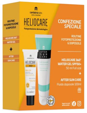 HELIOCARE 360 WATER GEL 50 ML + AFTER SUN 100 ML TRAVEL SIZE - farmavitality.it