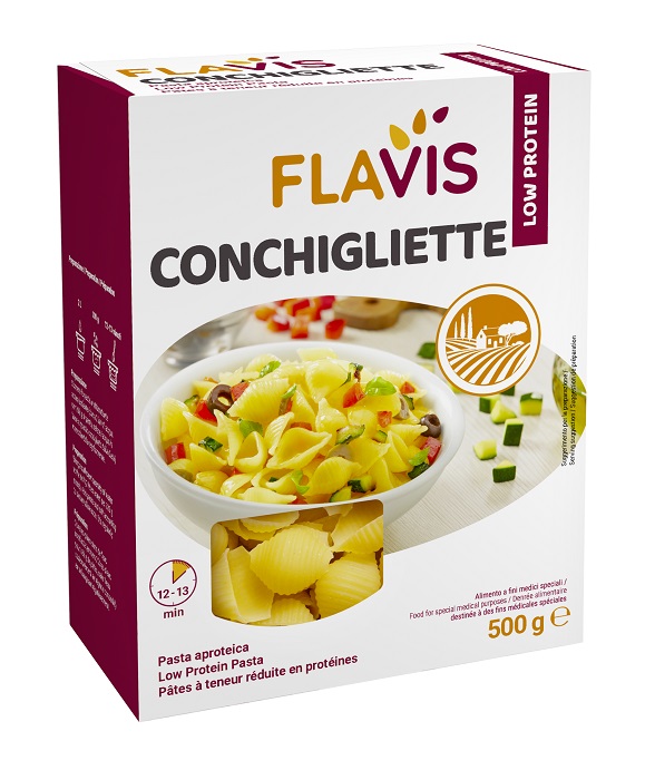 FLAVIS CONCHIGLIETTE APROTEICHE 500 G - farmavitality.it