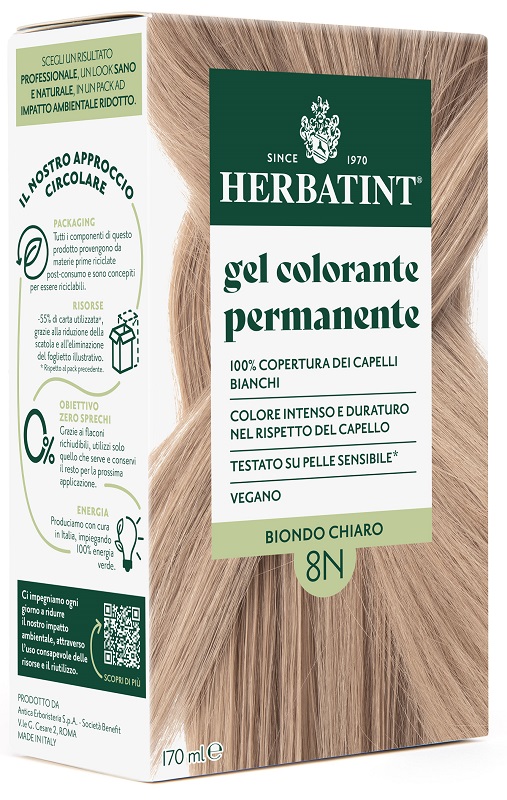 HERBATINT 8N BIONDO CHIARO 170 ML - farmavitality.it