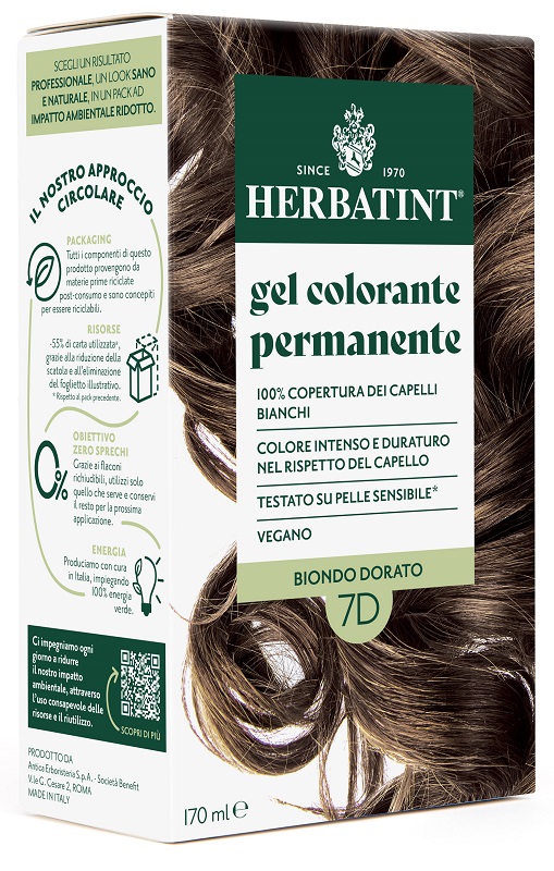 HERBATINT 7D BIONDO DORATO 170 ML - farmavitality.it