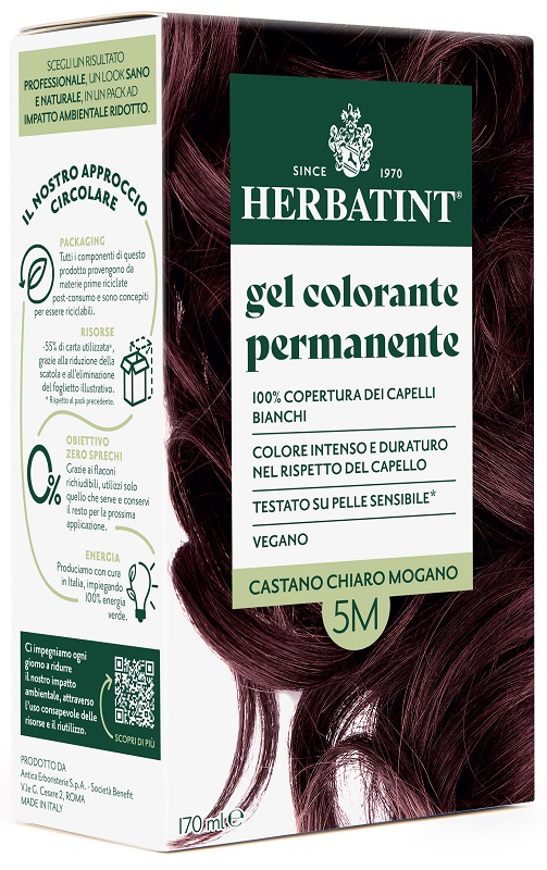HERBATINT 5M CASTANO CHIARO MOGANO 170 ML - farmavitality.it
