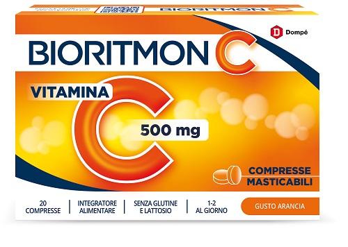 BIORITMON C 500MG VITAMINA C 20 COMPRESSE MASTICABILI - farmavitality.it