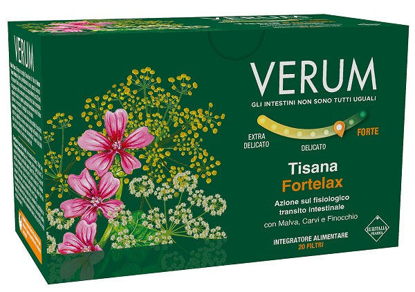 VERUM FORTELAX TISANA 20 FILTRI NEW - farmavitality.it